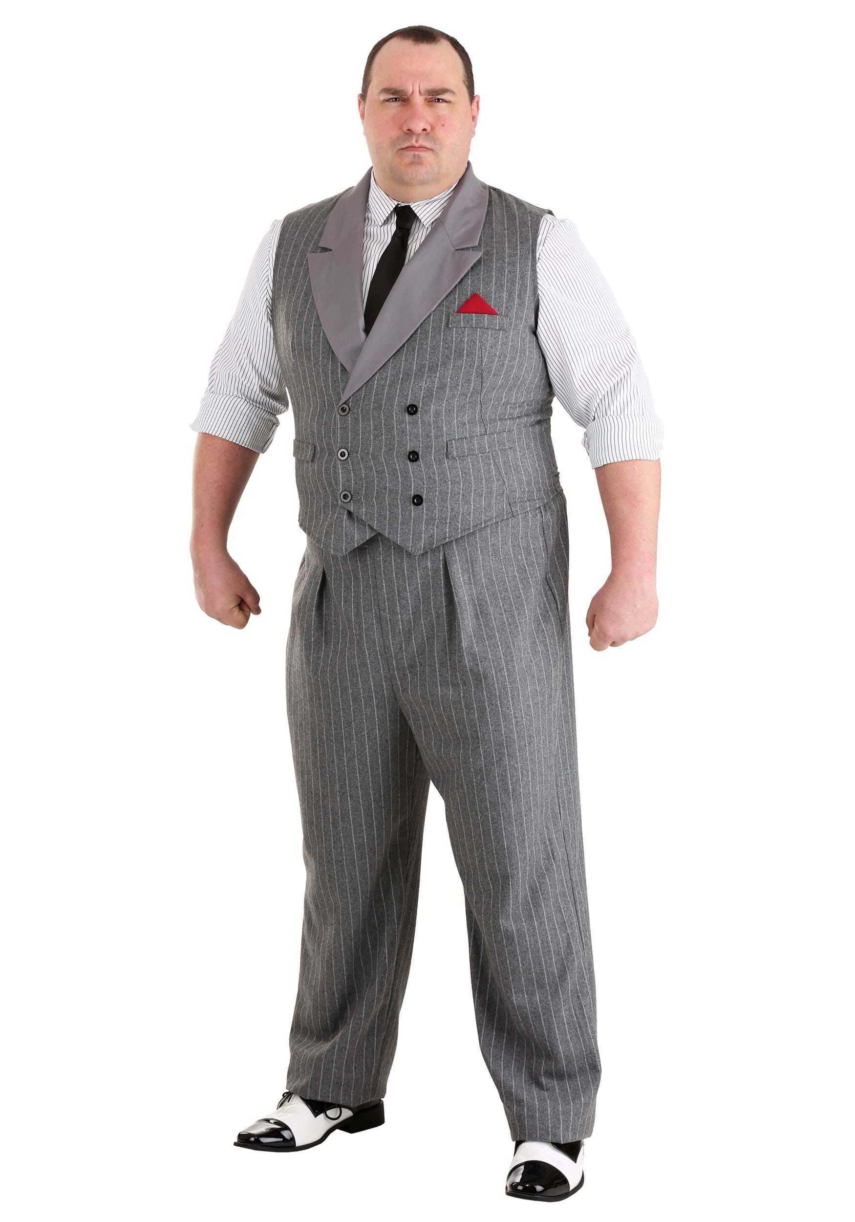 Image of Plus Size Men's Ruthless Gangster Costume ID FUN4070PL-2X