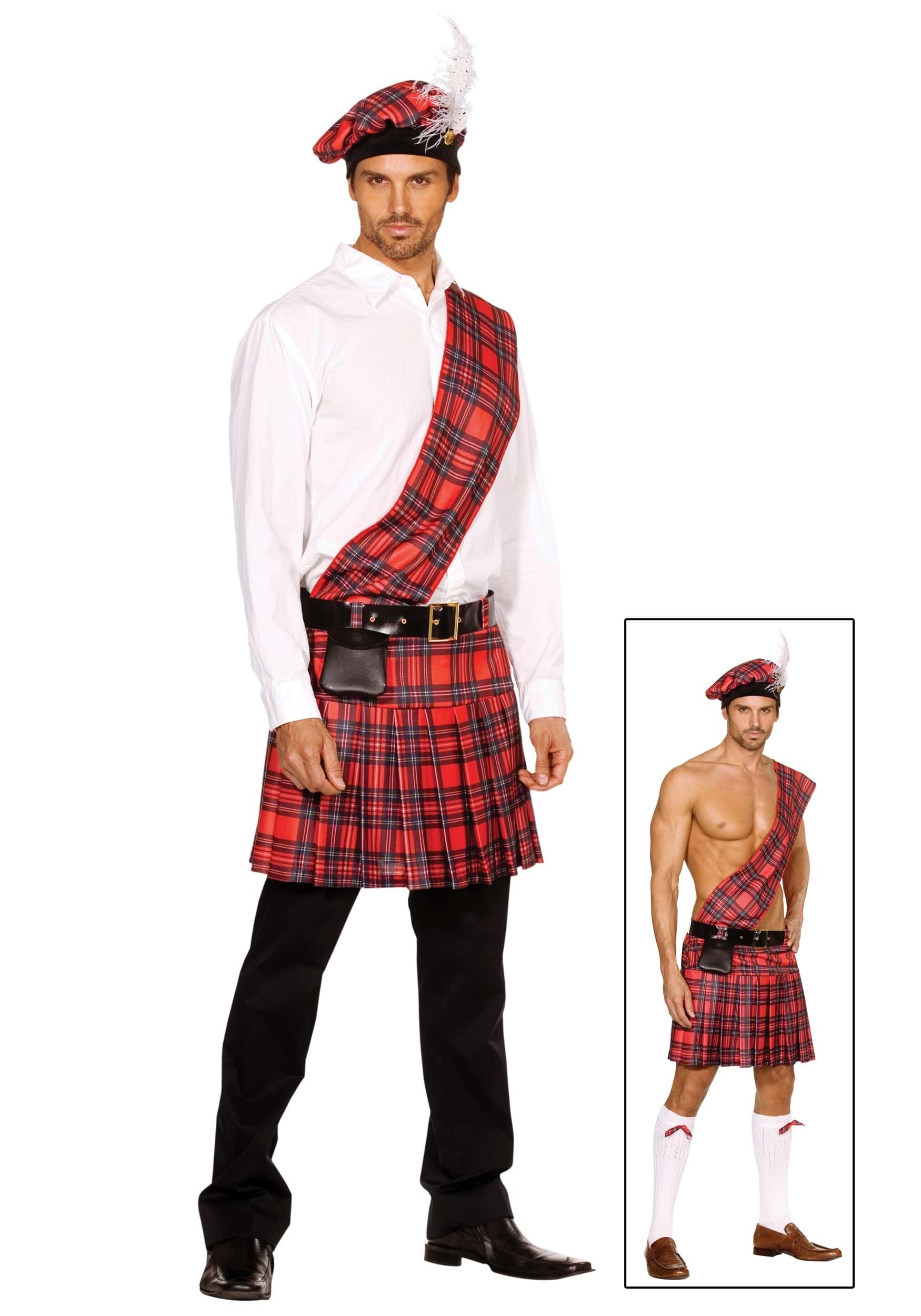 Image of Plus Size Men's Scottish Costume ID DR5084X-2X