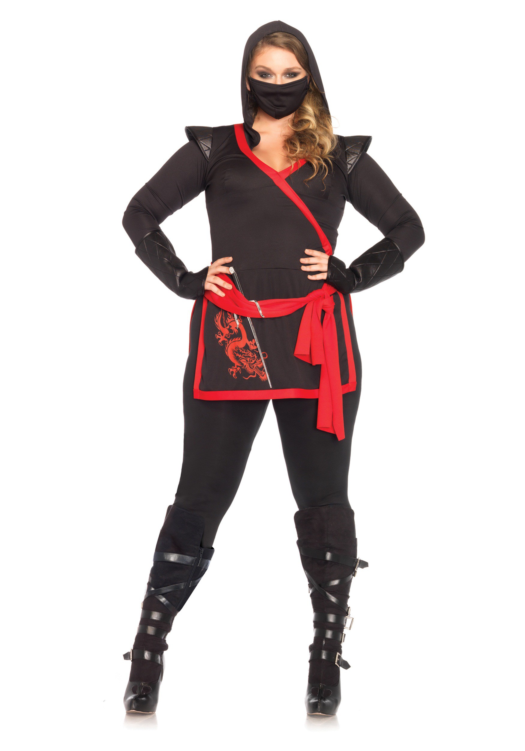 Image of Plus Size Ninja Assassin Costume for Women ID LE85422X-1X/2X
