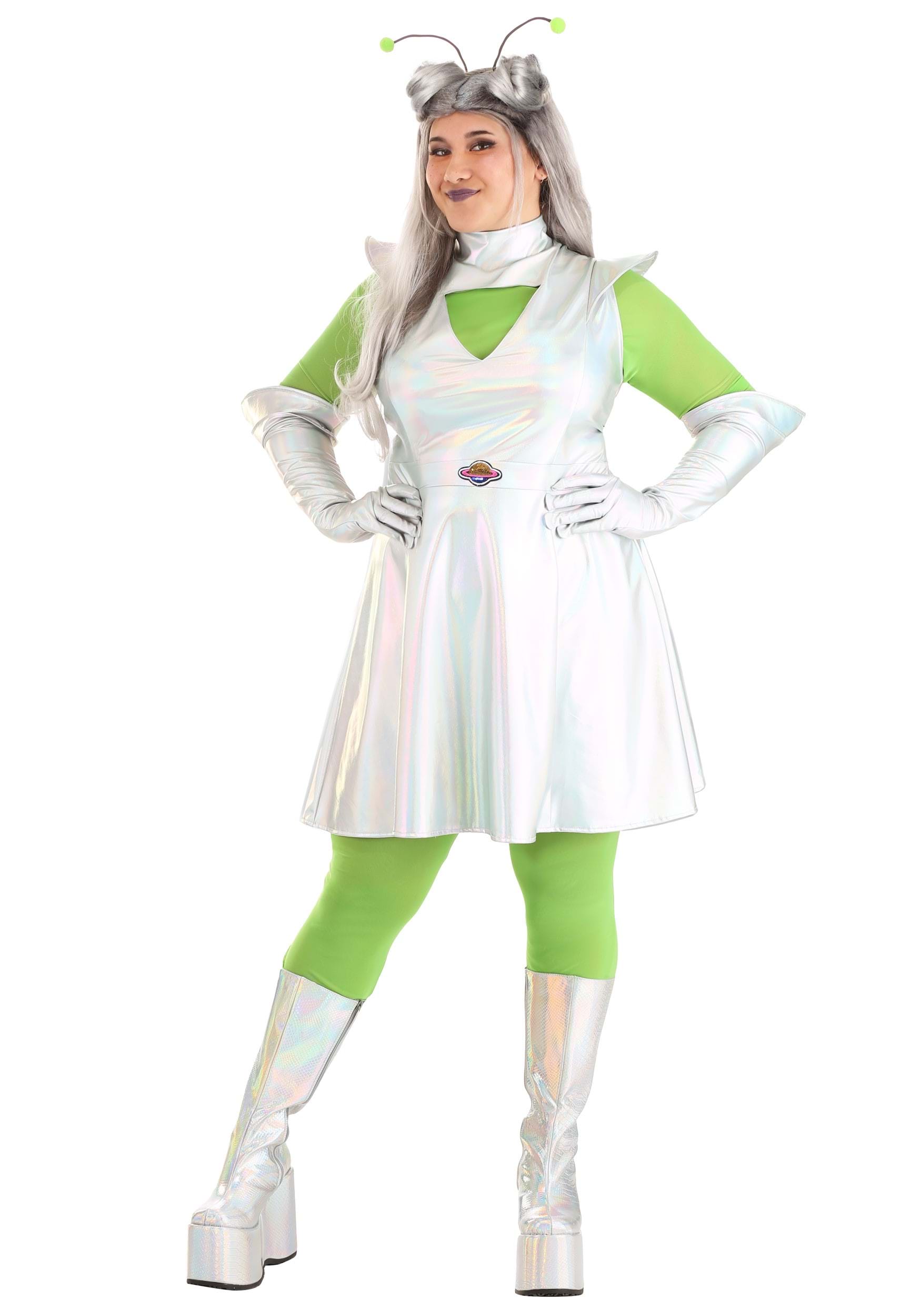 Image of Plus Size Outer Space Alien Women's Costume ID FUN1794PL-1X