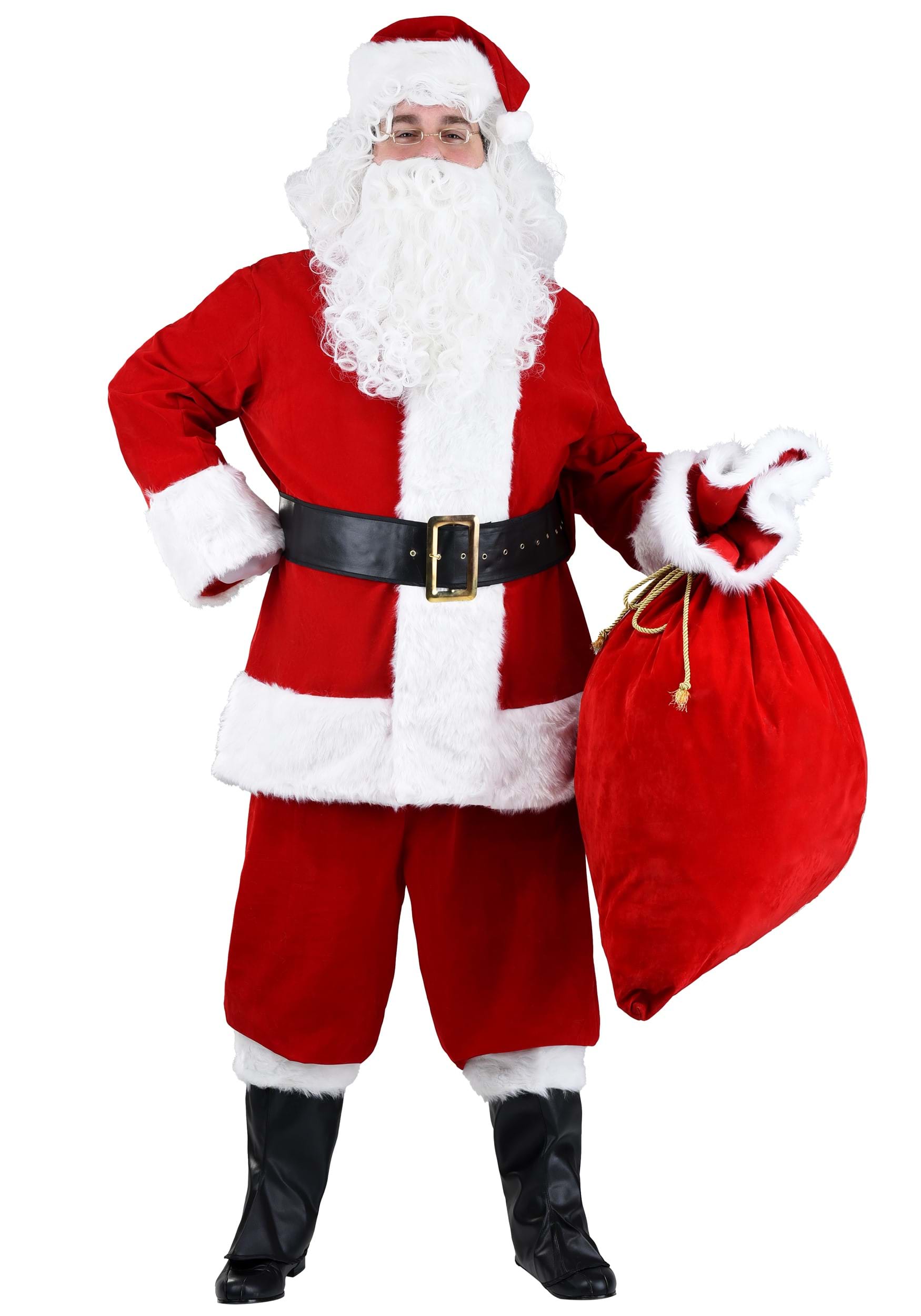 Image of Plus Size Premiere Santa Suit Costume for Adults ID FUN2048PL-4X