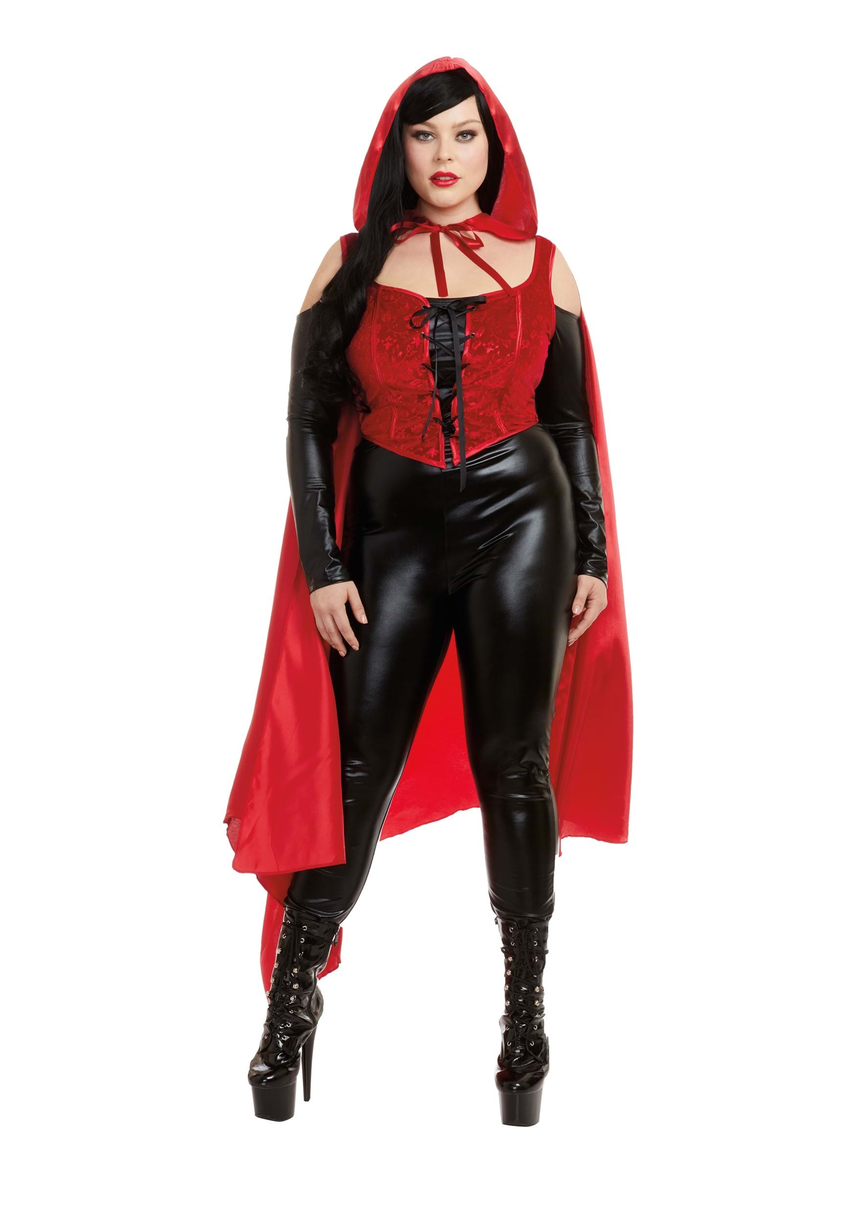 Image of Plus Size Seductive Red Women's Costume ID DR12570X-1X