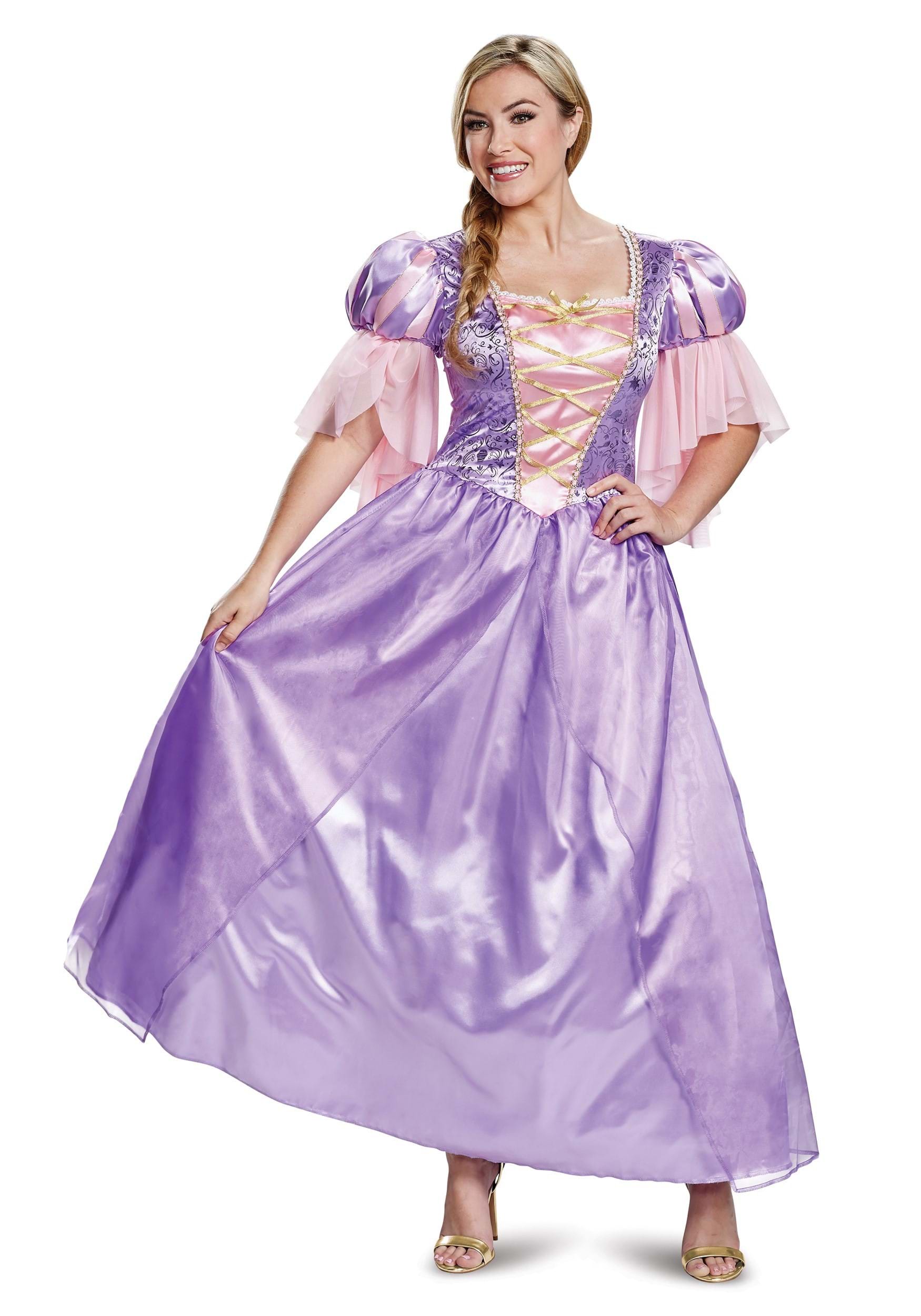 Image of Plus Size Tangled Deluxe Rapunzel Costume ID DI67291X-2X