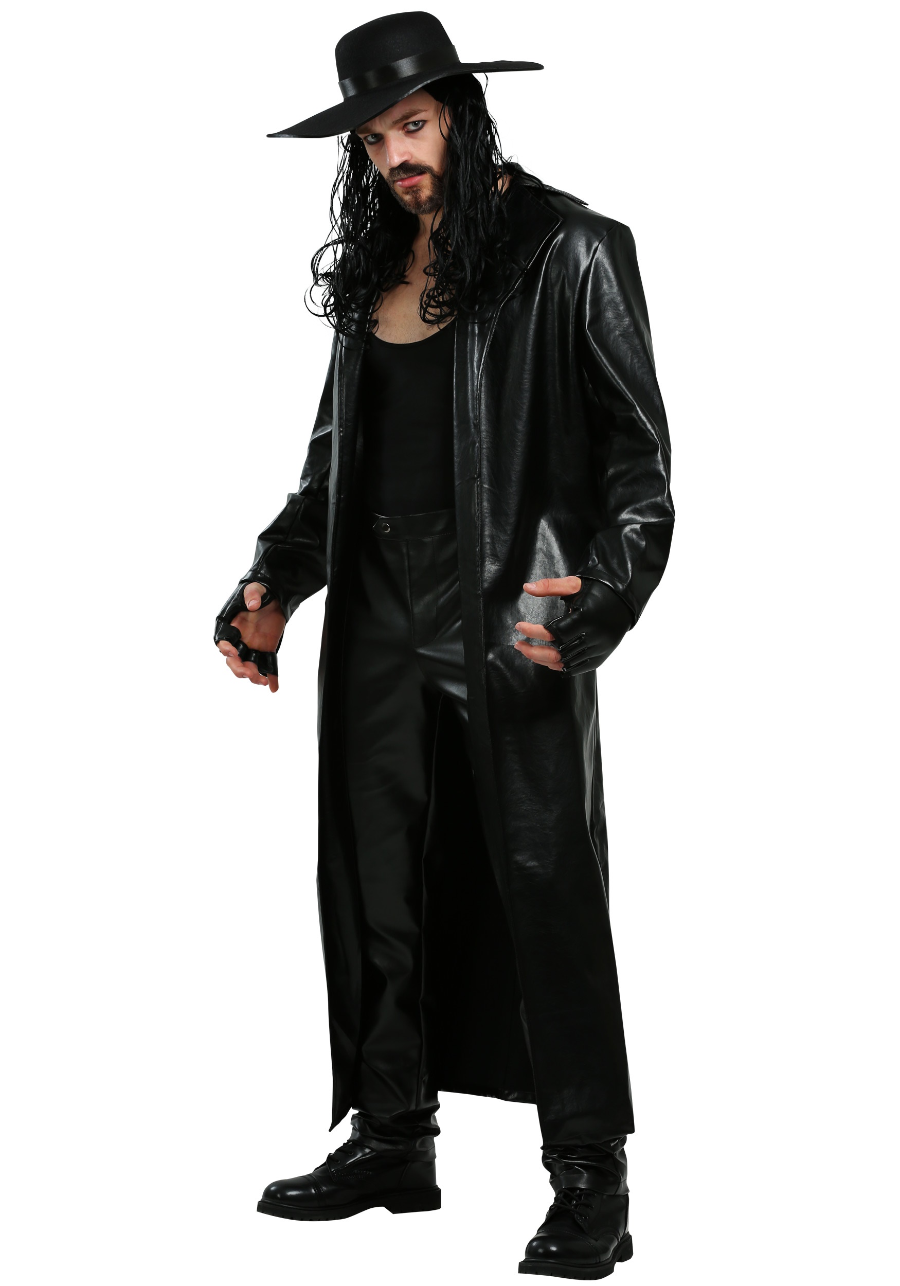 Image of Plus Size WWE Undertaker Costume | Wrestling Costume ID FUN0253PL-3X