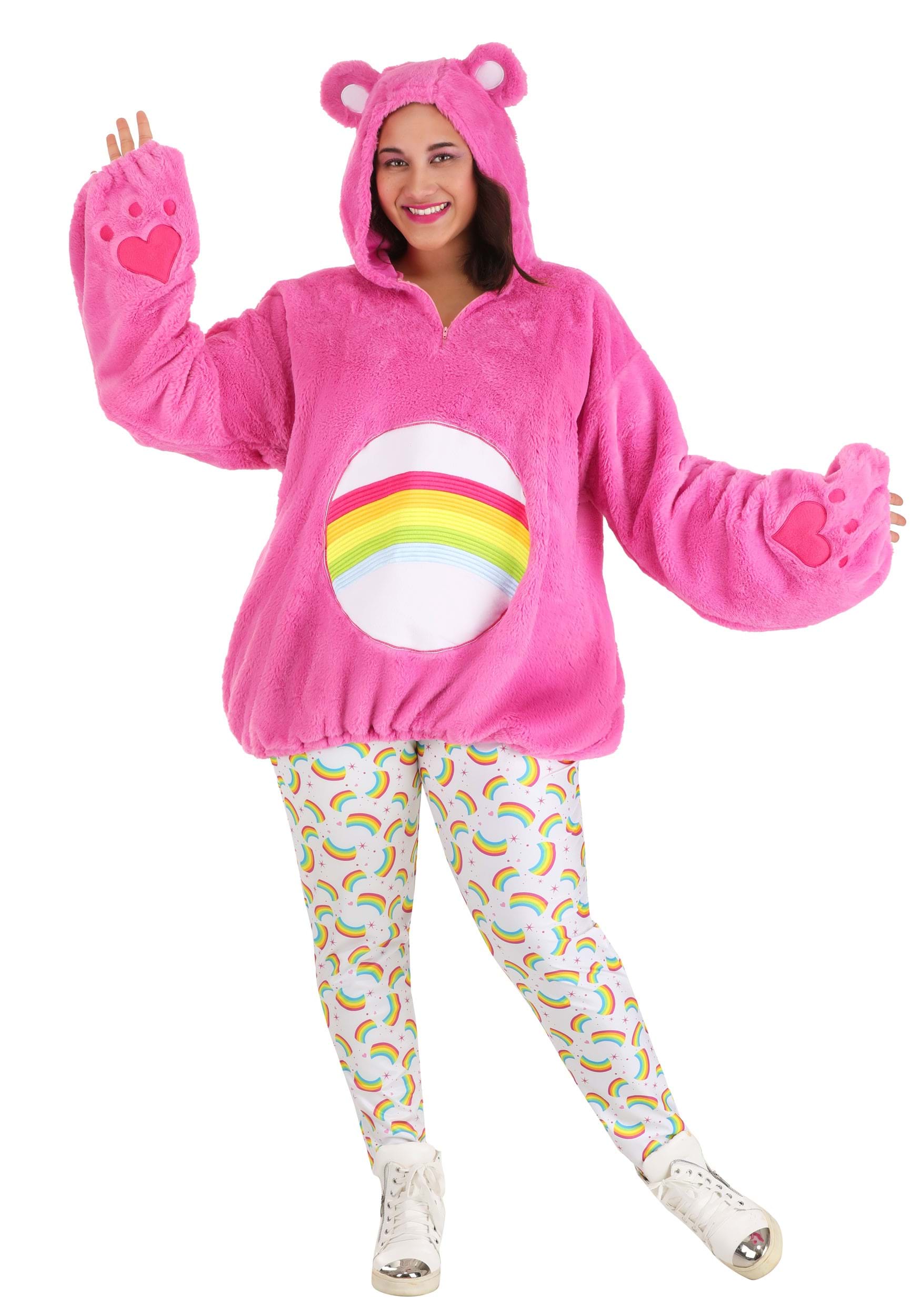 Image of Plus Size Women's Care Bears Deluxe Cheer Bear Costume ID FUN6490PL-2X