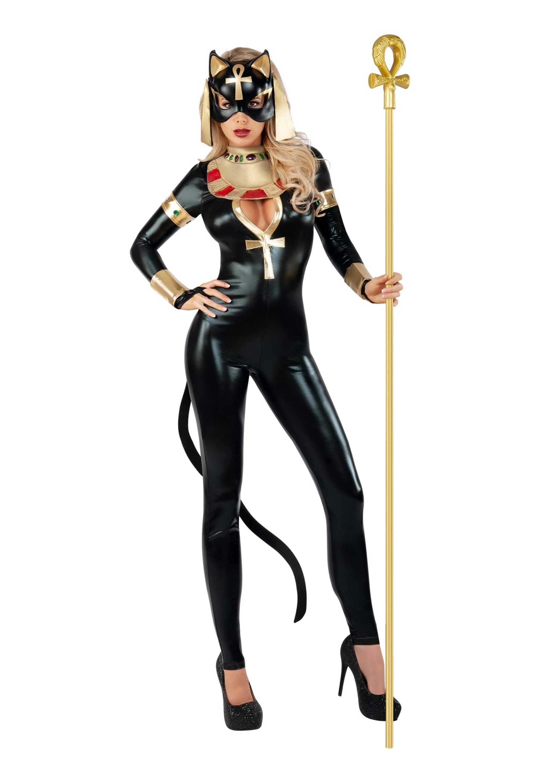 Image of Plus Size Women's Egyptian Catsuit Costume | Plus Size Egyptian Costumes ID SLS2061X-3X