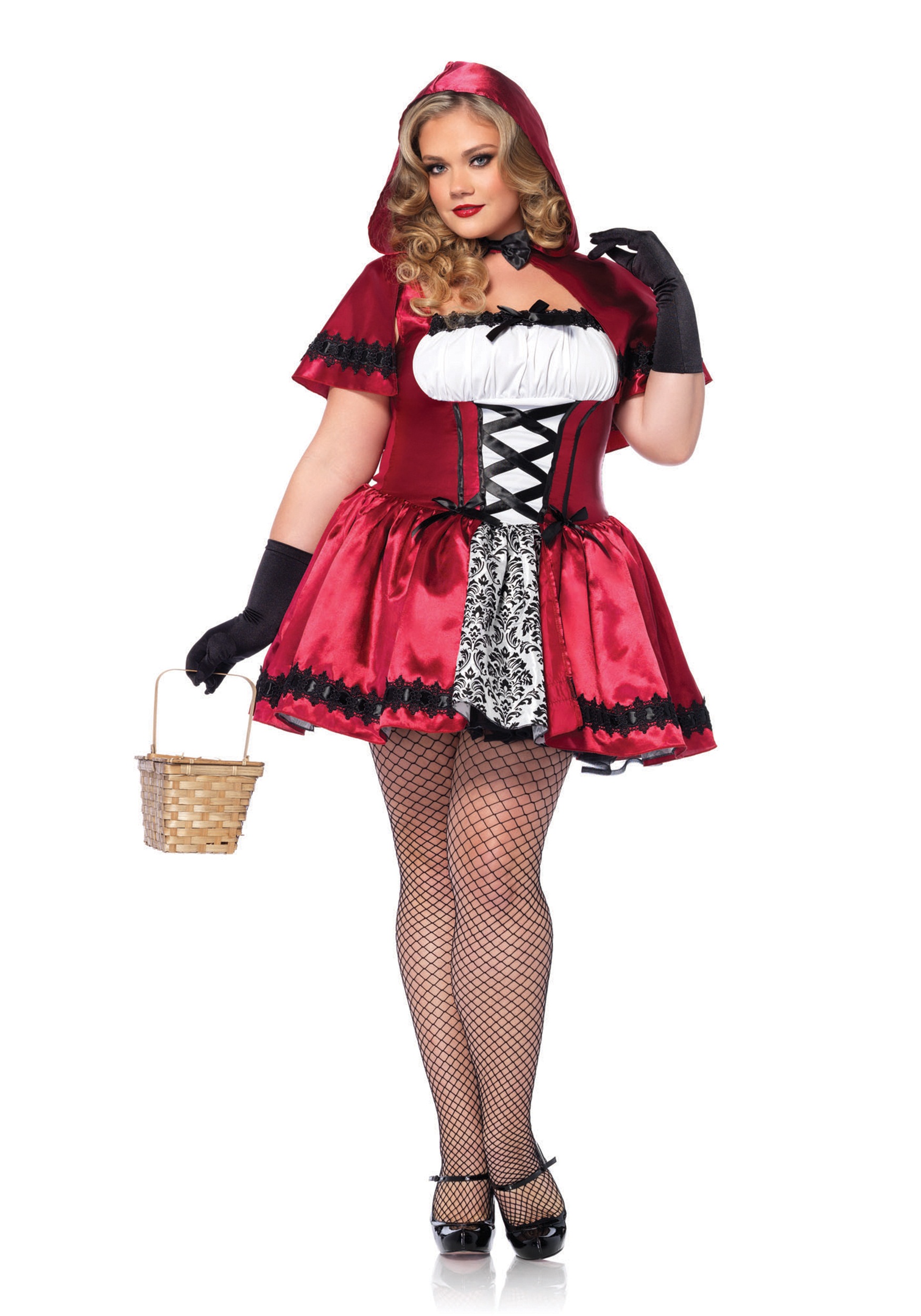 Image of Plus Size Women's Gothic Red Riding Hood Costume ID LE85230X-3X/4X