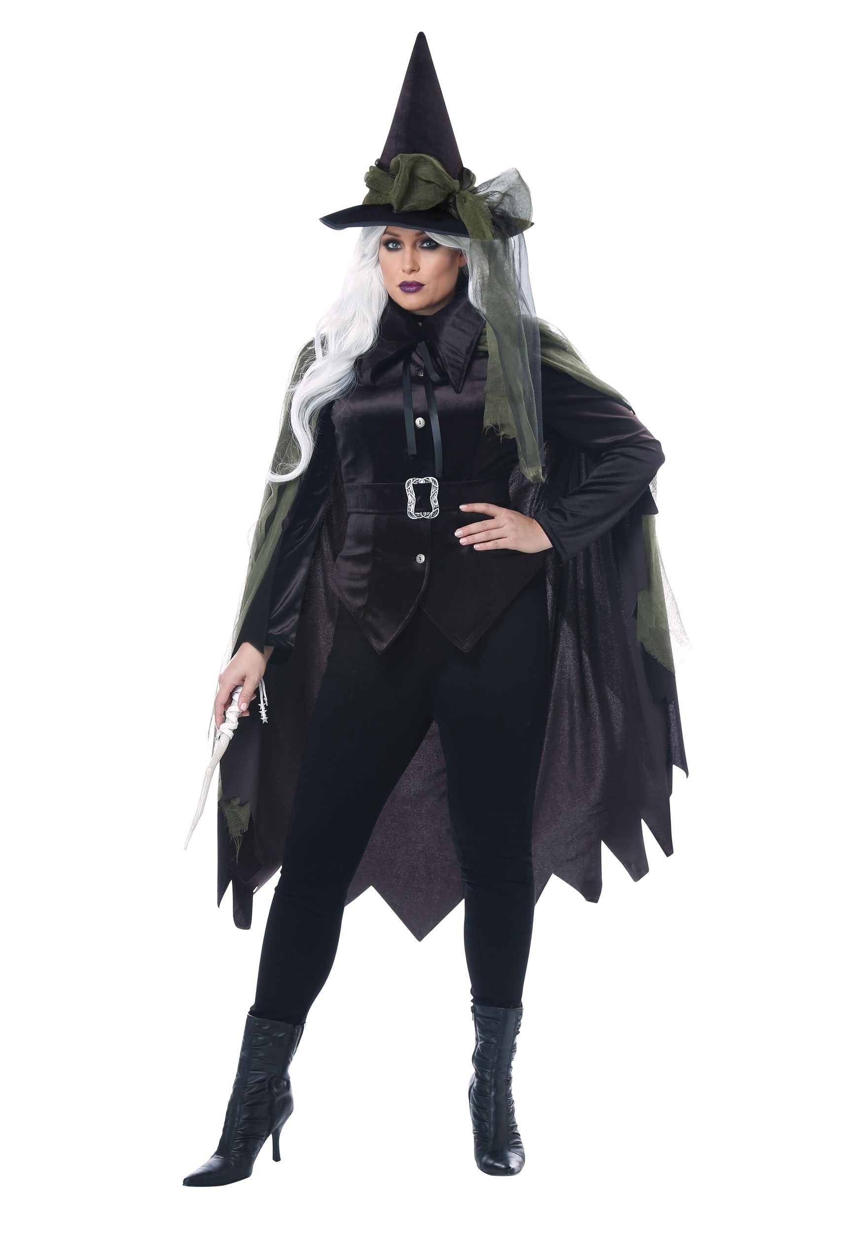 Image of Plus Size Women's Gothic Witch Costume ID CA01791PLUS-1X