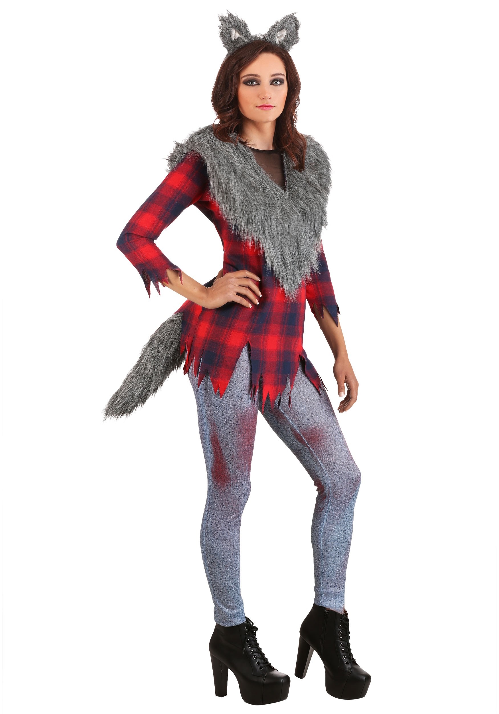 Image of Plus Size Women's Ruff and Tumble Werewolf Costume ID FUN6397PL-1X