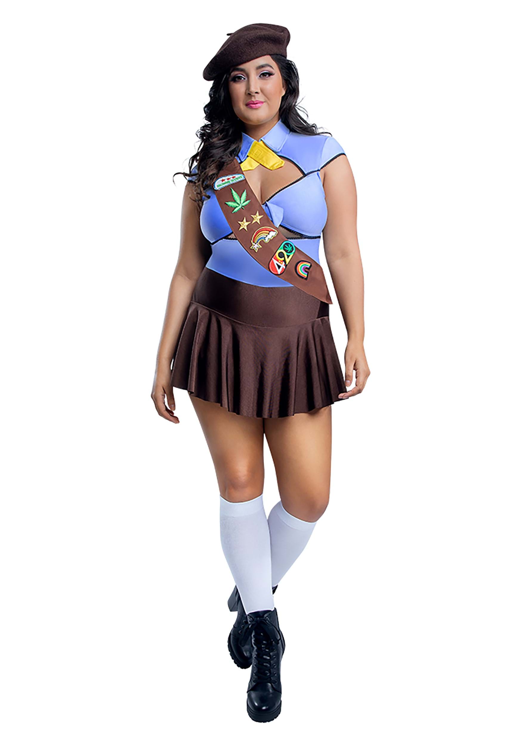 Image of Plus Size Women's Special Brownie Scout Costume | Women's Costumes ID SLS2248X-3X