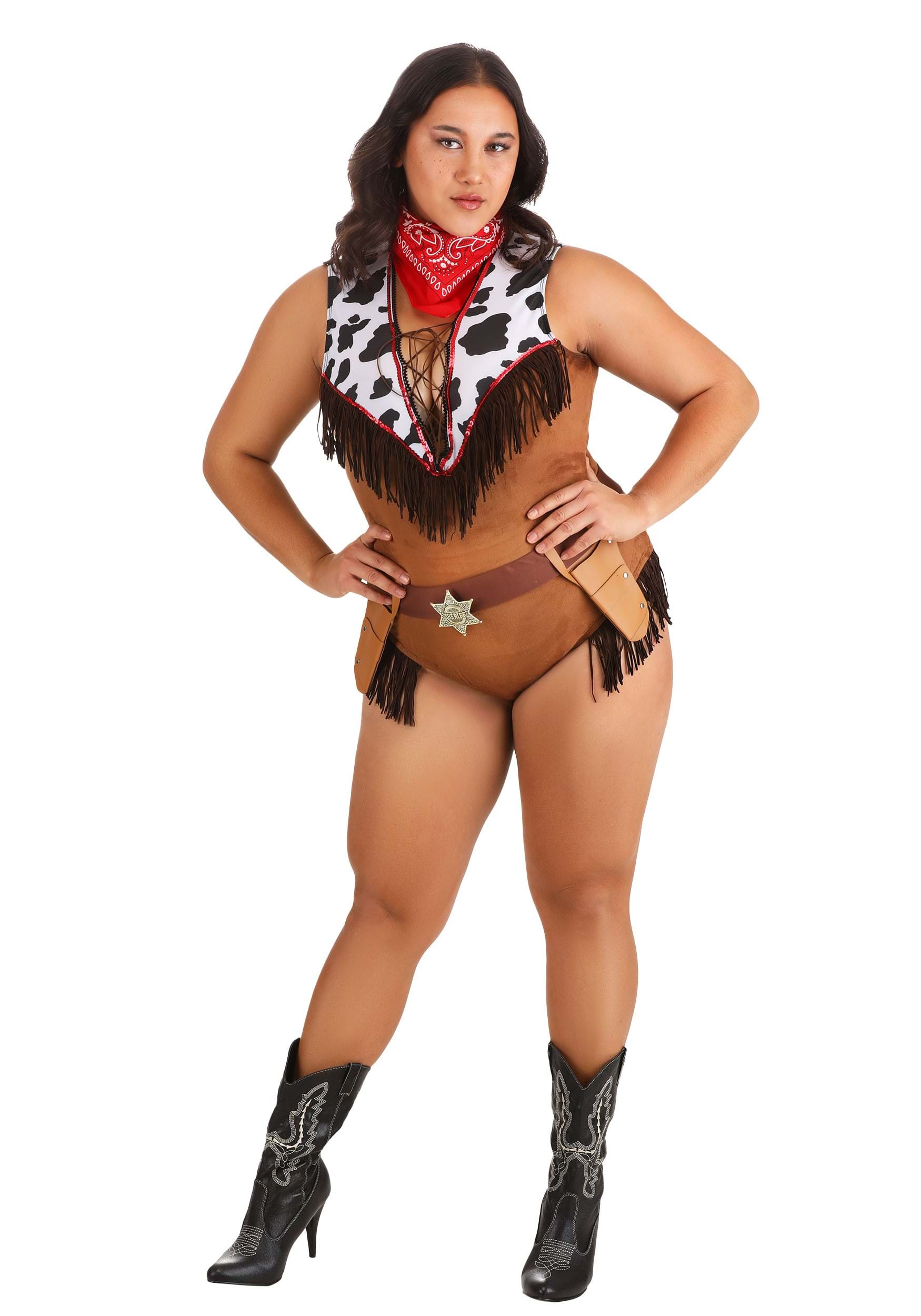 Image of Plus Size Women's Wild West Hottie Costume ID PKPK2223SPXL-1X