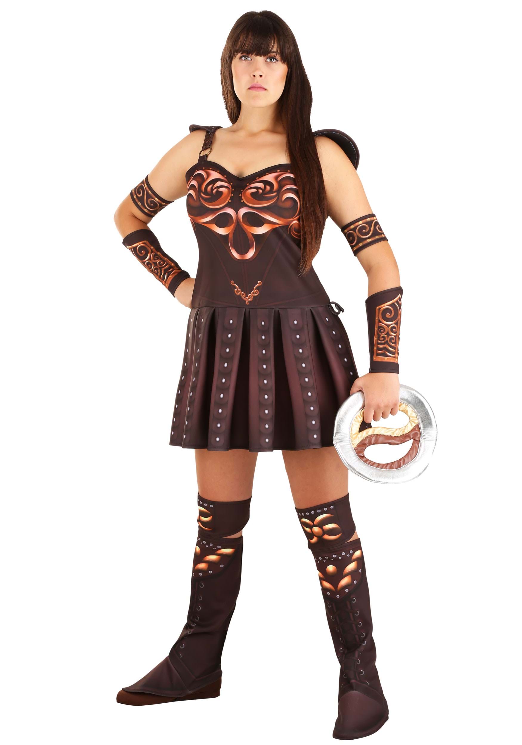 Image of Plus Size Women's Xena Warrior Princess Costume ID FUN6471PL-2X