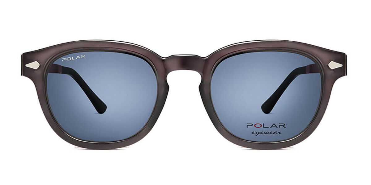 Image of Polar 448 Clip-On Polarized 27 Óculos de Sol Cinzas Masculino PRT