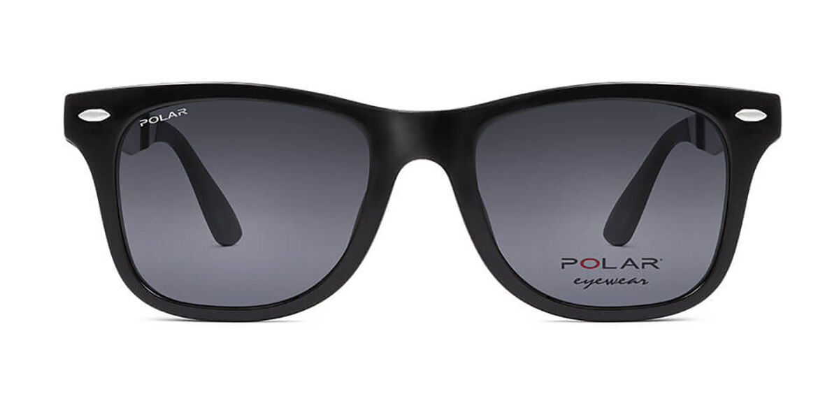 Image of Polar 467 Clip-On Polarized 77 Óculos de Sol Pretos Masculino BRLPT