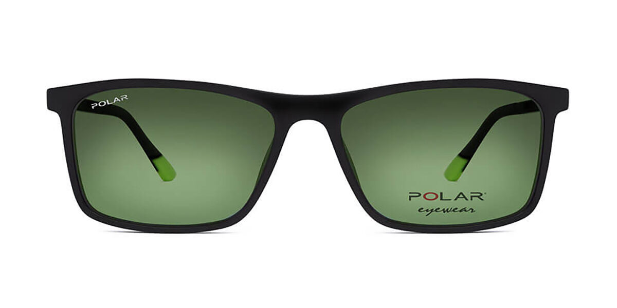 Image of Polar 470 Clip-On Polarized 76G Óculos de Sol Pretos Masculino PRT