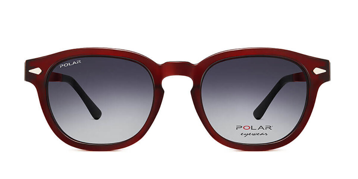 Image of Polar 478 Clip-On Polarized 22 Óculos de Sol Vermelhos Masculino BRLPT