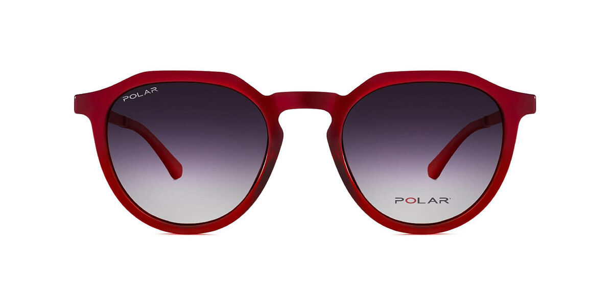 Image of Polar 502 With Clip-On Para Niños Polarized 22 Gafas de Sol Para Niños Rojas ESP