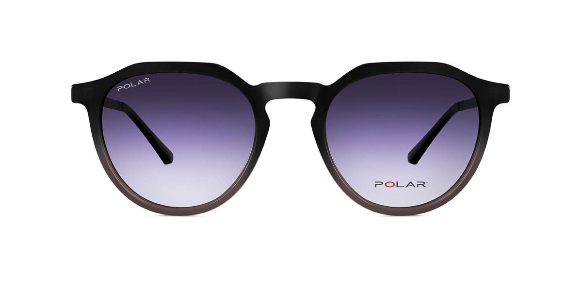 Image of Polar 502 With Clip-On para Criança Polarized 53 Óculos de Sol Pretos para Criança BRLPT