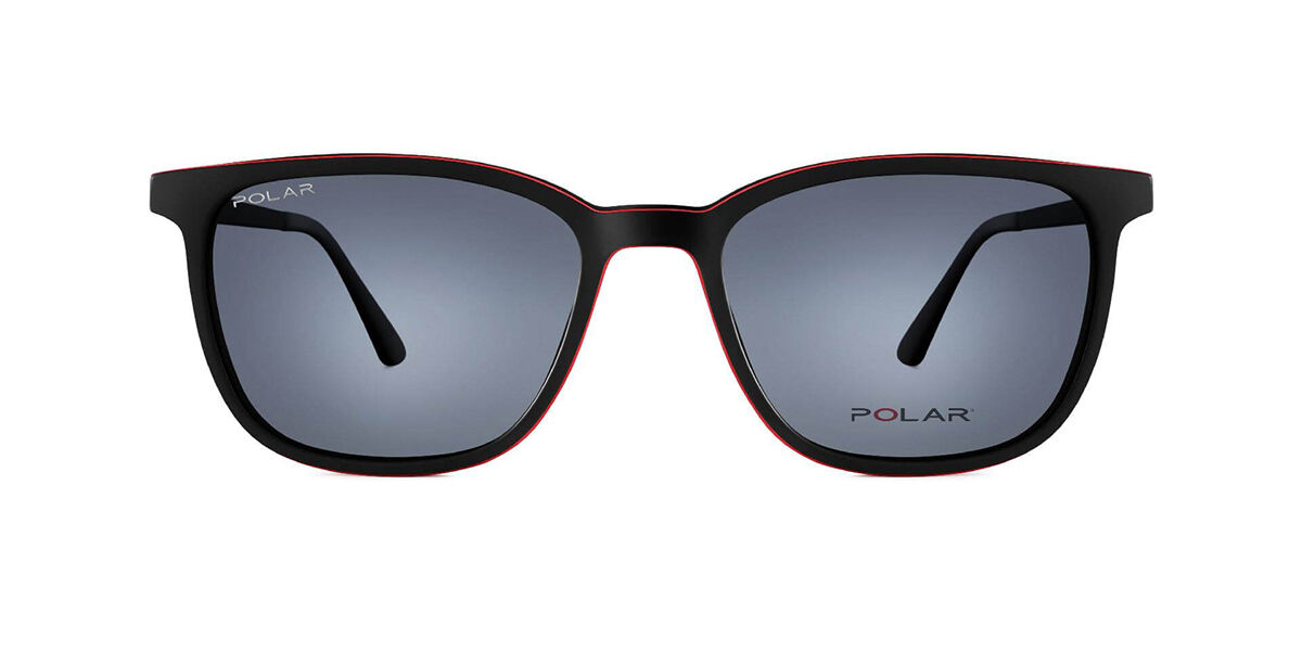 Image of Polar 503 With Clip-On para Criança Polarized 43 Óculos de Sol Pretos para Criança BRLPT