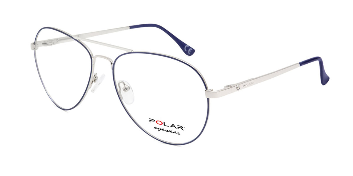 Image of Polar 664 20 Óculos de Grau Prata Masculino PRT