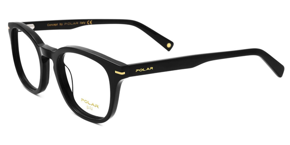 Image of Polar GOLD 08 77 Óculos de Grau Pretos Masculino PRT