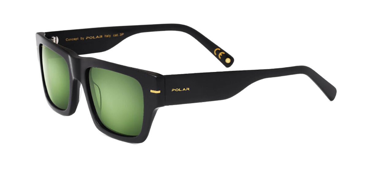 Image of Polar GOLD 126 77G Óculos de Sol Pretos Masculino BRLPT