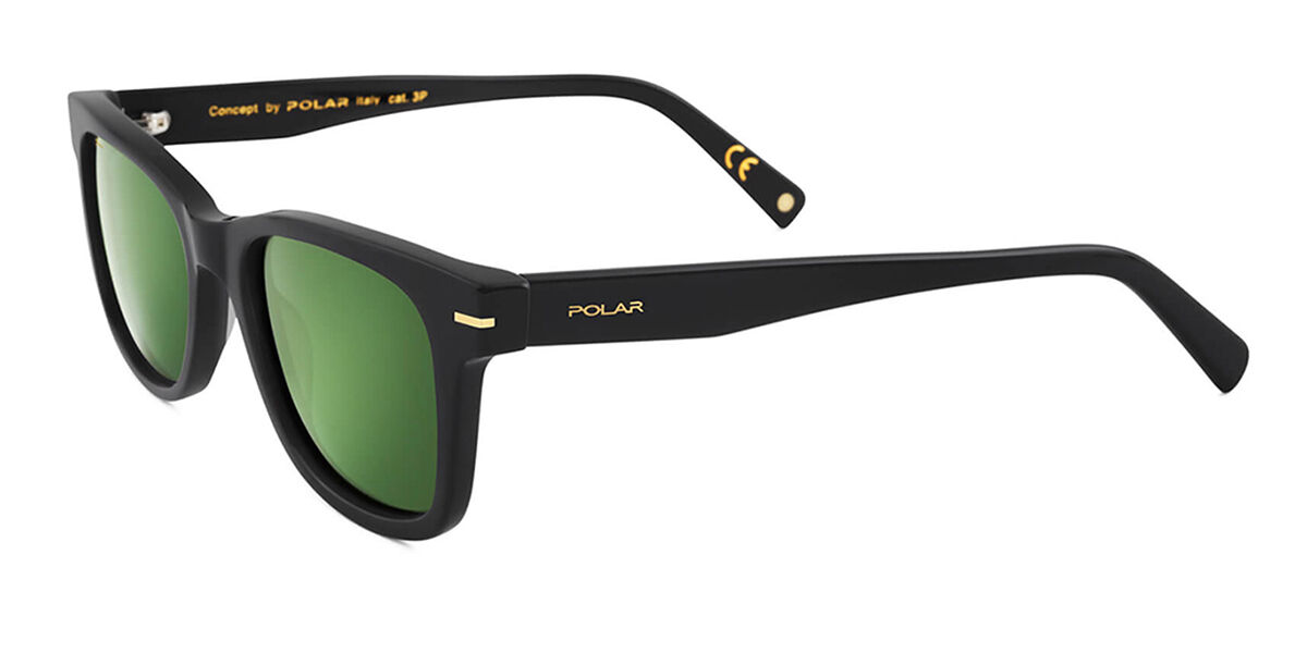 Image of Polar GOLD 154 Polarized 77/G Óculos de Sol Pretos Masculino PRT