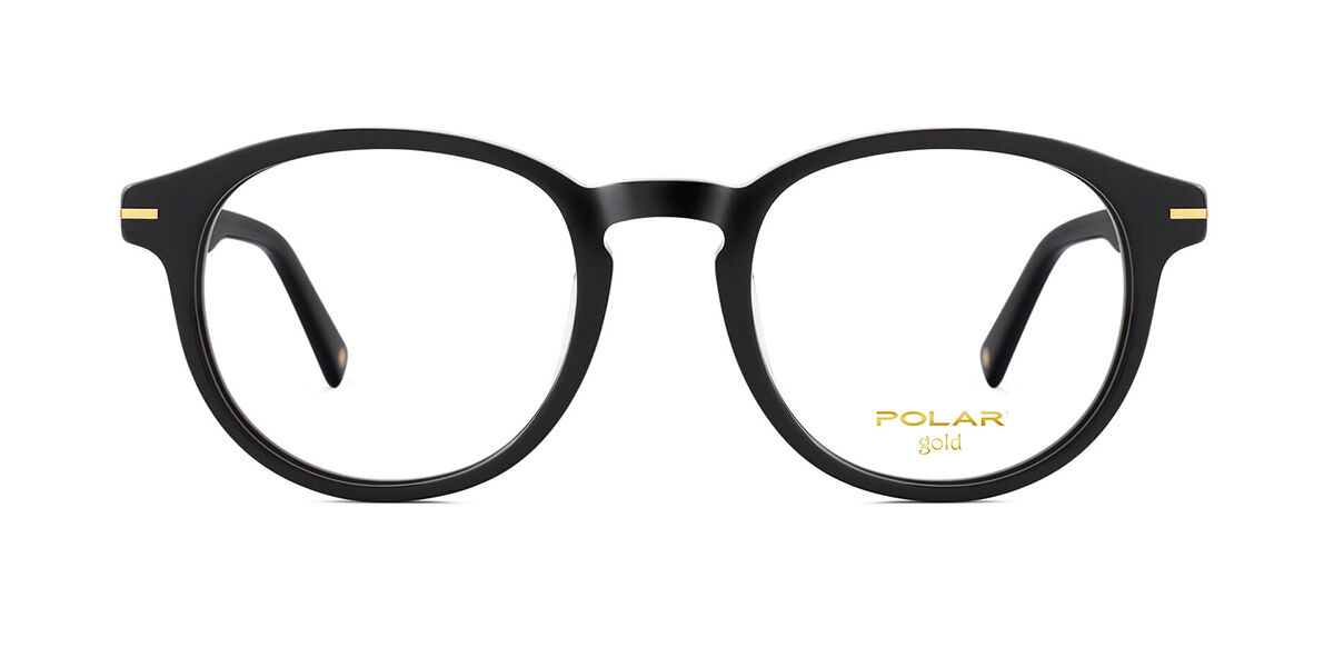 Image of Polar GOLD 39 77 Óculos de Grau Pretos Masculino PRT