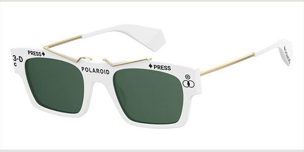 Image of Polaroid PLD 6045/S/X Polarized VK6/UC Óculos de Sol Masculino Brancos BRLPT