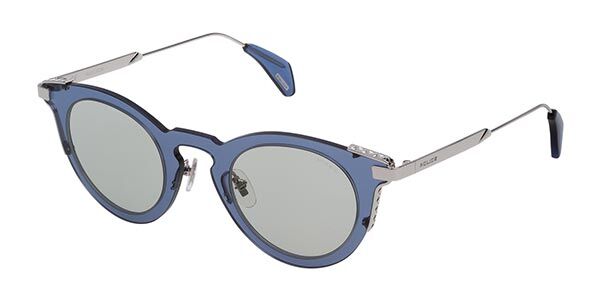 Image of Police SPL624 0579 46 Lunettes De Soleil Femme Bleues FR