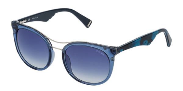 Image of Police SPL758 0955 52 Lunettes De Soleil Homme Bleues FR