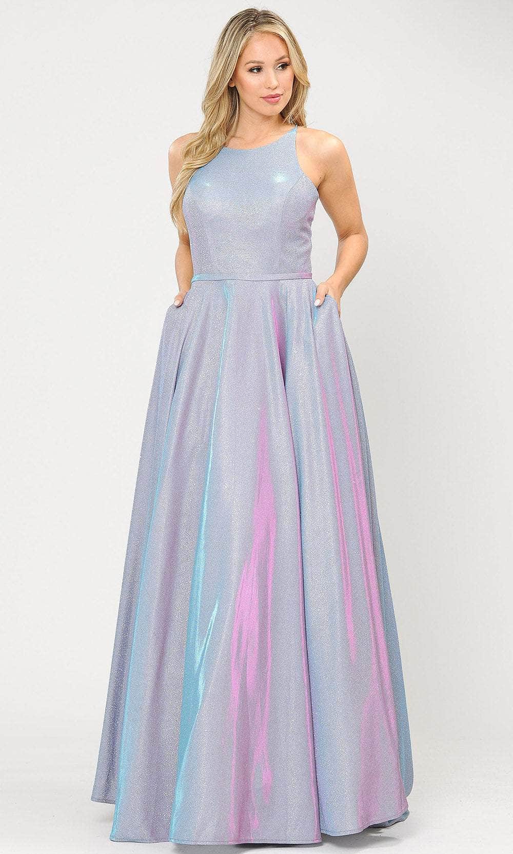 Image of Poly USA 8436 - Sleeveless A-Line Glitter Dress