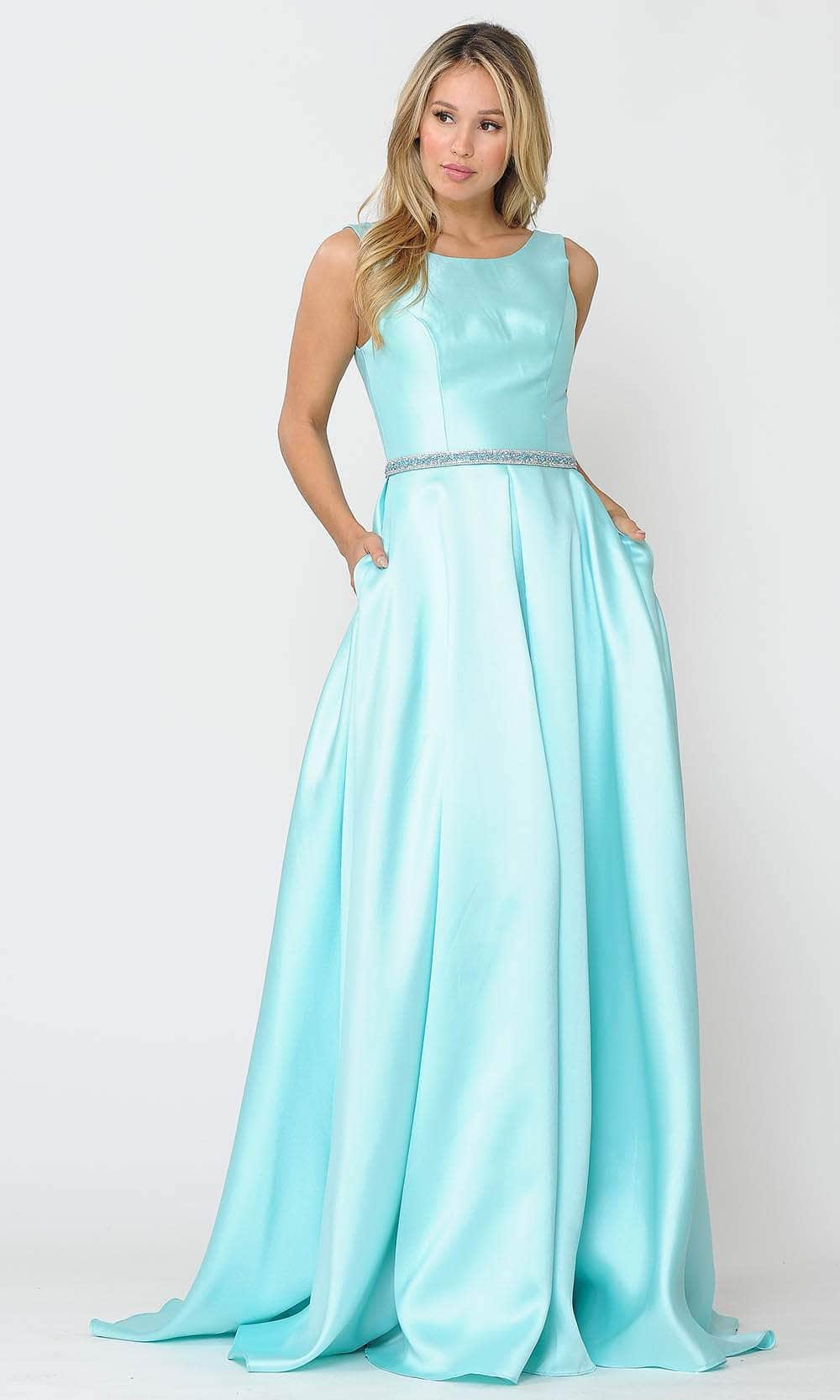Image of Poly USA 8678 - Sleeveless A-Line Gown