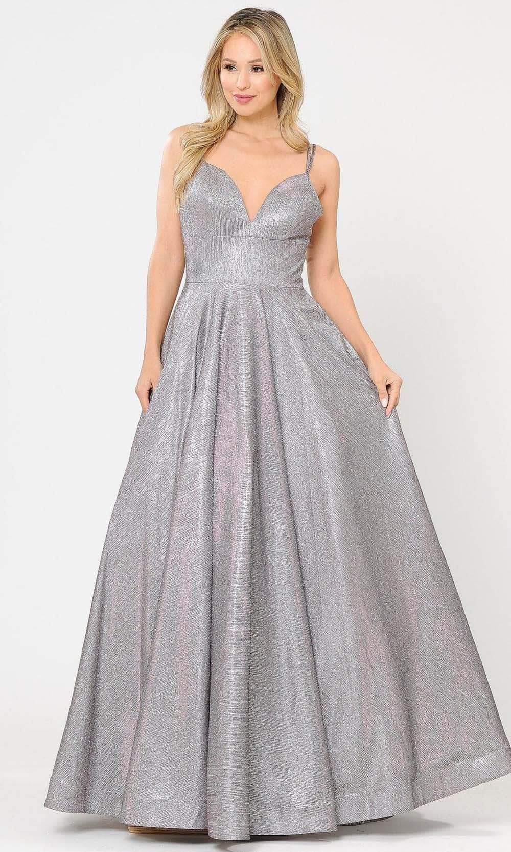 Image of Poly USA 8714 - Sweetheart Glitter A-Line Prom Dress