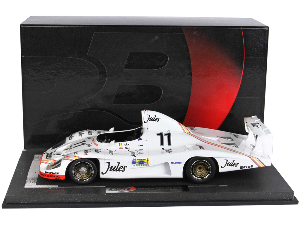 Image of Porsche 936/81 Turbo 11 Derek Bell - Jacky Ickx Winner 24H of Le Mans (1981) with DISPLAY CASE Limited Edition to 400 pieces Worldwide 1/18 Model Car