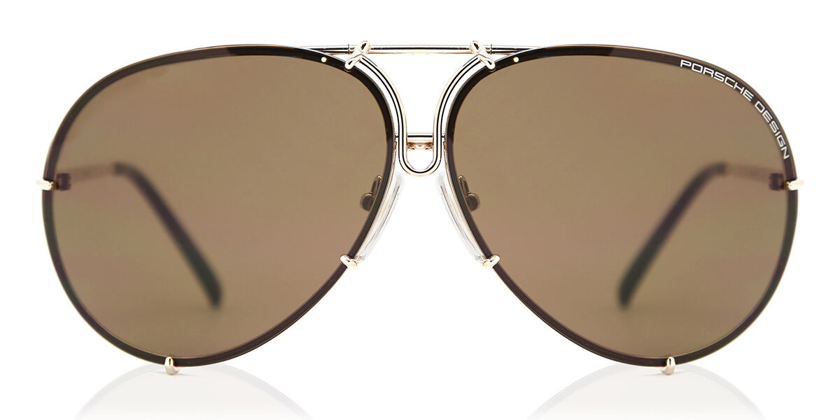 Image of Porsche Design P8478 A 69 Lunettes De Soleil Homme Dorées FR