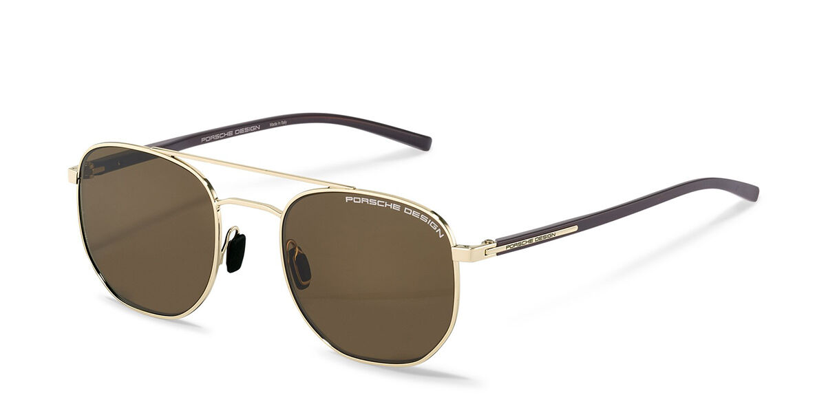 Image of Porsche Design P8695 B 51 Lunettes De Soleil Homme Dorées FR