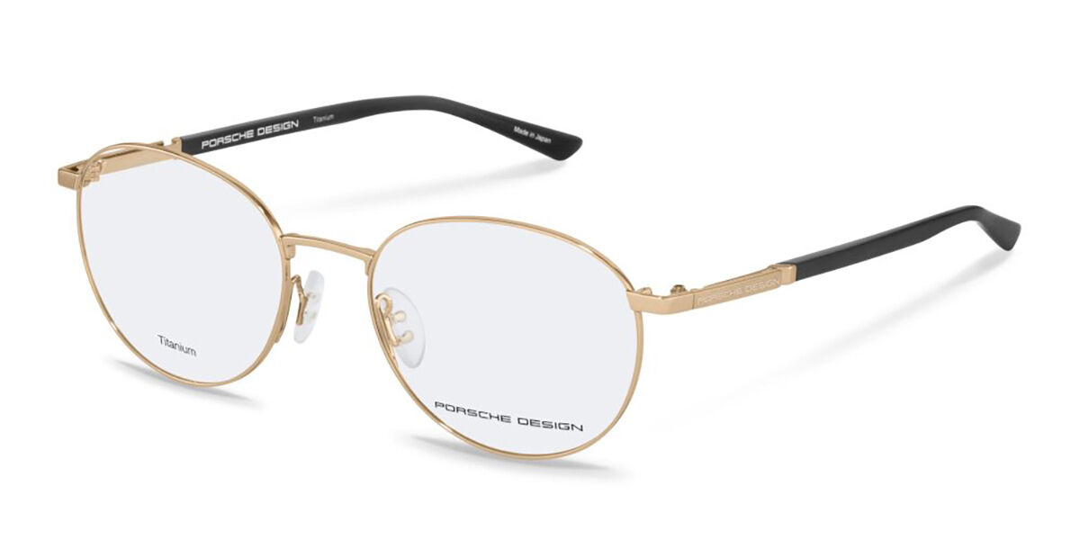 Image of Porsche Design P8731 B000 51 Złote Męskie Okulary Korekcyjne PL