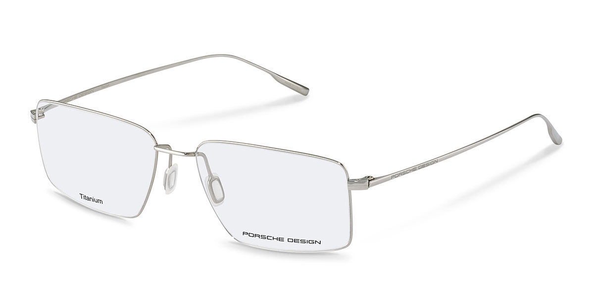 Image of Porsche Design P8750 C 57 Srebrne Męskie Okulary Korekcyjne PL