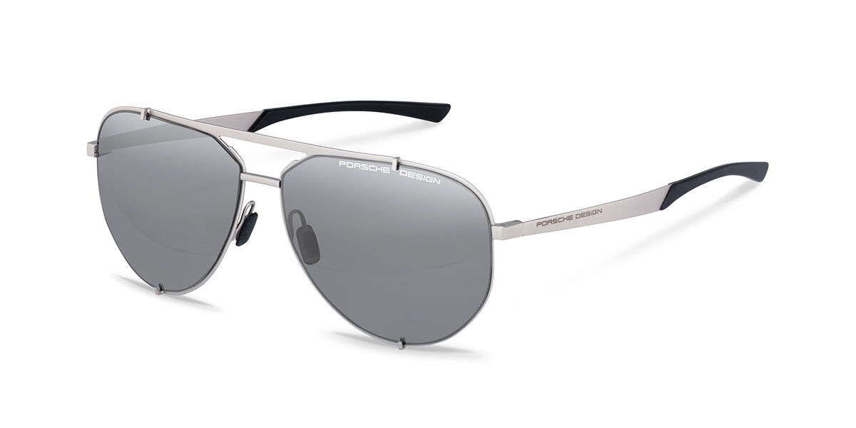 Image of Porsche Design P8920 B 63 Lunettes De Soleil Homme Argentées FR