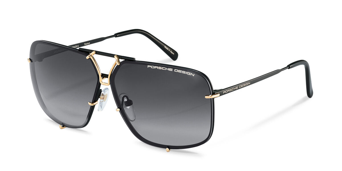 Image of Porsche Design P8928 D 67 Lunettes De Soleil Homme Dorées FR