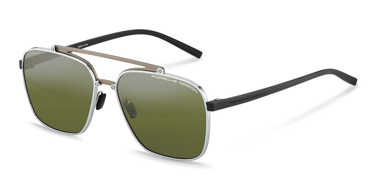 Image of Porsche Design P8937 Polarized B Óculos de Sol Prata Masculino BRLPT