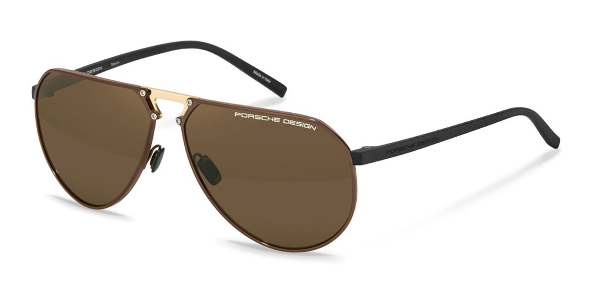 Image of Porsche Design P8938 E604 64 Lunettes De Soleil Homme Marrons FR