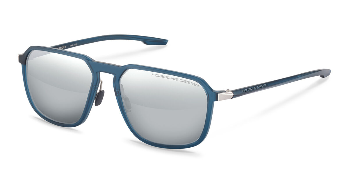 Image of Porsche Design P8961 D 59 Lunettes De Soleil Homme Bleues FR