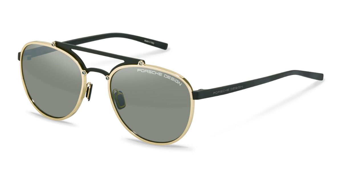 Image of Porsche Design P8972 B175 55 Lunettes De Soleil Homme Dorées FR