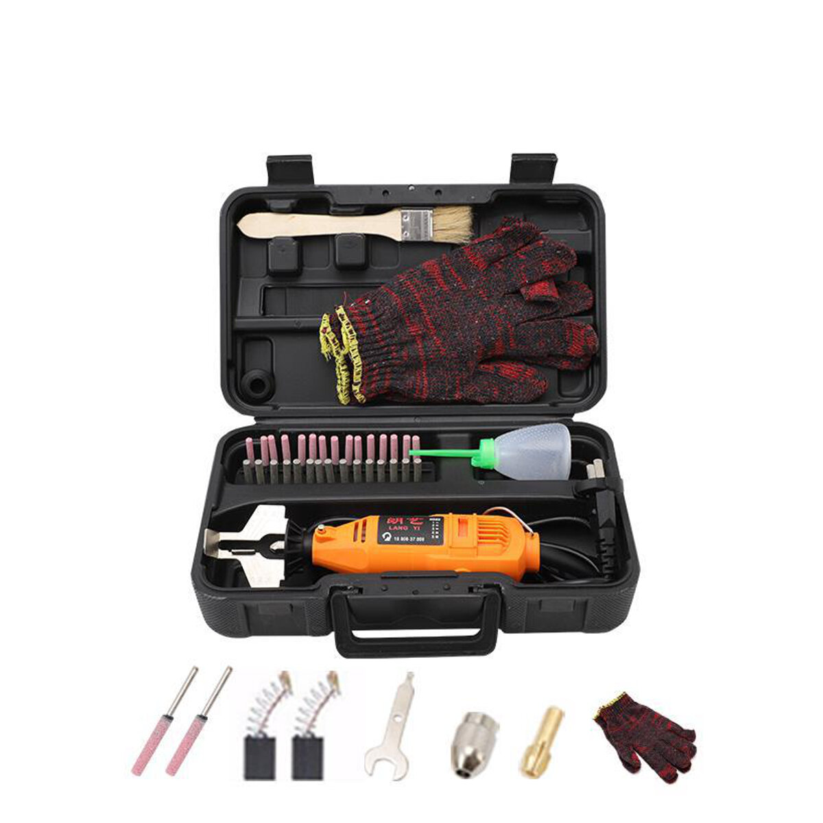 Image of Portable Chainsaw Sharpener Electric Grinder Chain Saw Grinder File Pro Tools Set