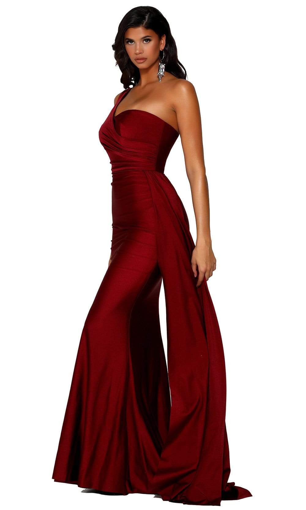 Image of Portia and Scarlett - PS6321 One Shoulder Fitted Evening Gown