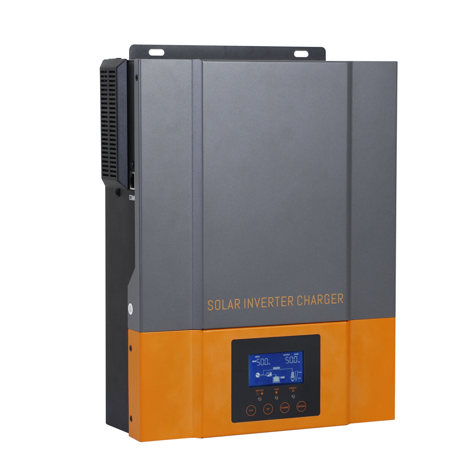 Image of PowMr 3KVA/2400W Hybr1d Solar Inversor 24V Battery Charger Built-in MPPT 80A Solar Charger 230VAC Output PV Max 450VDC I