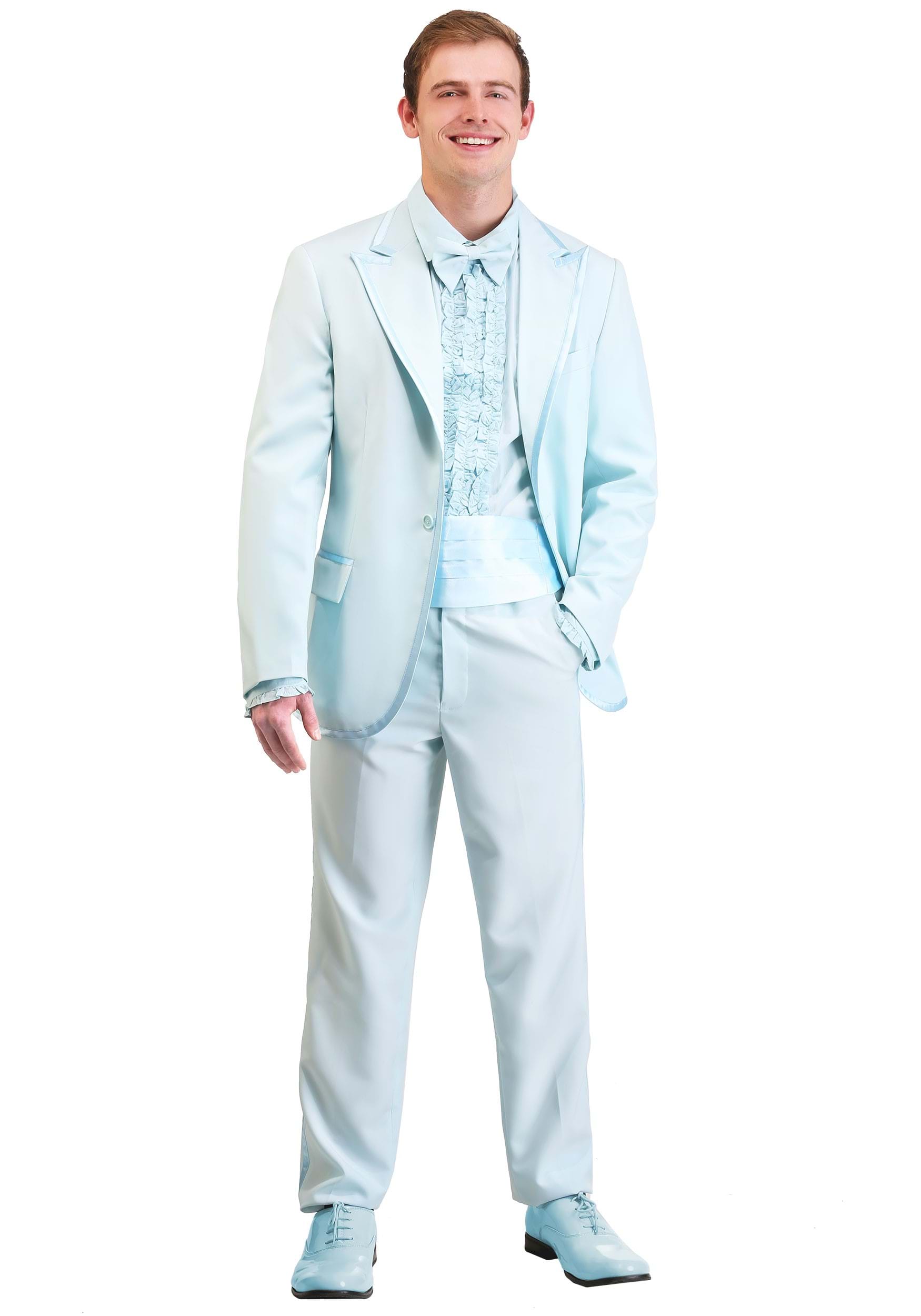 Image of Powder Blue Tuxedo Adult Costume ID FUN0217AD-L