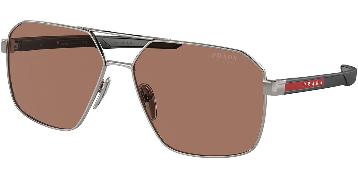 Image of Prada Linea Rossa PS55WS 5AV50A Óculos de Sol Gunmetal Masculino BRLPT